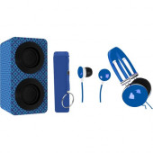 Naxa NAS-3061A Portable Bluetooth Speaker System - Blue - 100 Hz to 20 kHz - Battery Rechargeable NAS-3061A-BLUE