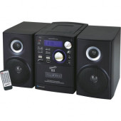 Supersonic SC-807 Micro Hi-Fi System - iPod Supported - CD Player, Cassette Recorder - 1 Disc(s) - 1 Cassette(s) - AM, FM - CD-DA, MP3 - USB - Remote Control SC-807