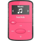 Sandisk Clip Jam 8 GB Flash MP3 Player - Red - FM Tuner - 1" - microSD, microSDHC - AAC, MP3, WMA, WAV, Audible - 18 Hour SDMX26-008G-G46R