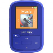 Sandisk Clip Sport Plus 16 GB Flash MP3 Player - Blue - FM Tuner - 1.4" - Bluetooth - WMA, AAC, MP3, WAV, FLAC - 20 Hour SDMX28-016G-G46B