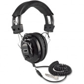 AmpliVox SL1002 Stereo Headphone - Stereo - Black - Wired - Over-the-head - Binaural - Ear-cup - 6 ft Cable SL1002