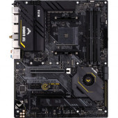 Asus TUF GAMING X570-PRO (WI-FI) Desktop Motherboard - AMD Chipset - Socket AM4 - 128 GB DDR4 SDRAM Maximum RAM - DIMM, UDIMM - 4 x Memory Slots - Wireless LAN - IEEE 802.11 a/b/g/n/ac/ax - 7 x USB 3.1 Port - HDMI - 1 x RJ-45 - 8 x SATA Interfaces 90MB15H