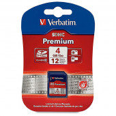 Verbatim 4GB Secure Digital High Capacity Flash Memory Card (Class 10) - TAA Compliance 96171