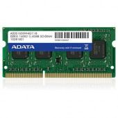 A-Data Technology  Adata 4GB DDR3L SDRAM Memory Module - 4 GB (1 x 4 GB) - DDR3L-1600/PC3-12800 DDR3L SDRAM - CL11 - 1.35 V - 204-pin - SoDIMM ADDS1600W4G11-S