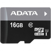 A-Data Technology  Adata Premier 16 GB Class 10/UHS-I microSDHC - 50 MB/s Read - 33 MB/s Write AUSDH16GUICL10-RA1