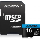 A-Data Technology  Adata Premier 16 GB microSDHC - Class 10/UHS-I (U1) - 100 MB/s Read - 25 MB/s Write1 Pack - Retail AUSDH16GUICL10A1-RA1