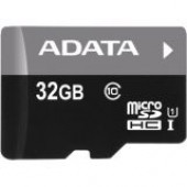 A-Data Technology  Adata Premier 32 GB Class 10/UHS-I microSDHC - 30 MB/s Read - 10 MB/s Write - Lifetime Warranty AUSDH32GUICL10-RA1