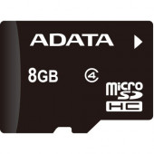 A-Data Technology  Adata 8 GB Class 4 microSDHC - 14 MB/s Read - 5 MB/s Write - Lifetime Warranty AUSDH8GCL4-RA1