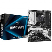 ASRock B550 Pro4 Desktop Motherboard - AMD Chipset - Socket AM4 - 128 GB DDR4 SDRAM Maximum RAM - DIMM, UDIMM - 4 x Memory Slots - Gigabit Ethernet - 6 x USB 3.1 Port - HDMI - 1 x RJ-45 - 6 x SATA Interfaces B550 PRO4