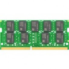 Synology 16GB DDR4 SDRAM Memory Module - For NAS Server - 16 GB - DDR4-2666/PC4-21333 DDR4 SDRAM - 1.20 V - ECC - Unbuffered - 260-pin - SoDIMM D4ECSO-2666-16G