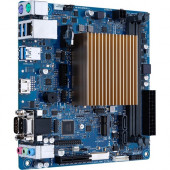 Asus J3455I-CM-A Desktop Motherboard - Intel Chipset - Socket BGA-1296 - Mini ITX - Intel Celeron J3455 - 8 GB DDR3L SDRAM Maximum RAM - DIMM, UDIMM - 2 x Memory Slots - Gigabit Ethernet - HDMI - 2 x SATA Interfaces J3455I-CM-A