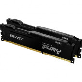 Kingston FURY Beast 8GB (2 x 4GB) DDR3 SDRAM Memory Kit - 8 GB (2 x 4GB) - DDR3-1600/PC3-12800 DDR3 SDRAM - 1600 MHz - CL10 - 1.50 V - Unbuffered - 240-pin - DIMM - Lifetime Warranty KF316C10BBK2/8