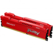 Kingston FURY Beast 8GB (2 x 4GB) DDR3 SDRAM Memory Kit - 8 GB (2 x 4GB) - DDR3-1866/PC3-14900 DDR3 SDRAM - 1866 MHz - CL10 - 1.50 V - Unbuffered - 240-pin - DIMM - Lifetime Warranty KF318C10BRK2/8
