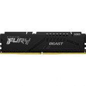 Kingston FURY Beast DDR5 Memory - For Motherboard - 16 GB (1 x 16GB) - DDR5-6000/PC5-48000 DDR5 SDRAM - 6000 MHz - CL40 - 1.35 V - On-die ECC - 288-pin - DIMM - Lifetime Warranty KF560C40BB-16