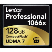 Lexar Professional 128 GB CompactFlash - 160 MB/s Read - 155 MB/s Write - 1 Card/2 Pack - 1066x Memory Speed LCF128CRBNA10662