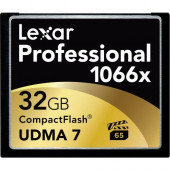 Lexar Professional 32 GB CompactFlash - 160 MB/s Read - 155 MB/s Write - 1066x Memory Speed - Lifetime Warranty LCF32GCRBNA1066
