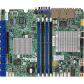Supermicro A1SA7-2750F Server Motherboard - Intel Chipset - Socket BGA-1283 - Intel Atom C2750 Octa-core (8 Core) 2.40 GHz - 1 x Bulk Pack - Proprietary Form Factor - 64 GB DDR3 SDRAM Maximum RAM - 1.60 GHz Memory Speed Supported - DIMM, UDIMM - 4 x Memor