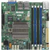 Supermicro A2SDi-4C-HLN4F Server Motherboard - Intel Chipset - Socket BGA-1310 - Intel Atom C3558 - 256 GB DDR4 SDRAM Maximum RAM - DIMM, UDIMM - 4 x Memory Slots - Gigabit Ethernet - 8 x SATA Interfaces - TAA Compliance MBD-A2SDI-4C-HLN4F-O