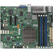 Supermicro A2SDV-8C-LN10PF Server Motherboard - Socket BGA-1310 - Flex ATX - Intel Atom C3758 - 256 GB DDR4 SDRAM Maximum RAM - DIMM, UDIMM, RDIMM - 4 x Memory Slots - Gigabit Ethernet - 5 x SATA Interfaces MBD-A2SDV-8C-LN10PF-O