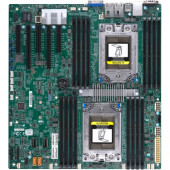 Supermicro H11DSI-NT Server Motherboard - AMD Chipset - Socket SP3 - 2 TB DDR4 SDRAM Maximum RAM - DIMM, RDIMM - 16 x Memory Slots - 2 x USB 3.0 Port - 10 x SATA Interfaces MBD-H11DSI-NT-O