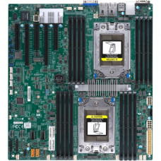 Supermicro H11DSi Server Motherboard - AMD Chipset - Socket SP3 - 2 TB DDR4 SDRAM Maximum RAM - DIMM, RDIMM - 16 x Memory Slots - Gigabit Ethernet - 2 x USB 3.0 Port - 10 x SATA Interfaces MBD-H11DSI-O