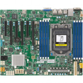 Supermicro H11SSL-NC Server Motherboard - AMD Chipset - Socket SP3 - 1 TB DDR4 SDRAM Maximum RAM - DIMM, RDIMM - 8 x Memory Slots - Gigabit Ethernet - 2 x USB 3.0 Port - 8 x SATA Interfaces - TAA Compliance MBD-H11SSL-NC-B
