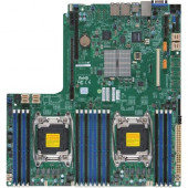Supermicro X10DDW-iN Server Motherboard - Intel Chipset - Socket LGA 2011-v3 - Bulk Pack - Proprietary Form Factor - 2 x Processor Support - 2 TB DDR4 SDRAM Maximum RAM - 2.40 GHz, 2.13 GHz, 1.87 GHz, 1.60 GHz Memory Speed Supported - RDIMM, LRDIMM, DIMM 