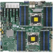 Supermicro X10DRi-T4+ Server Motherboard - Intel Chipset - Socket LGA 2011-v3 - 1.50 TB DDR4 SDRAM Maximum RAM - 24 x Memory Slots - Gigabit Ethernet - 4 x USB 3.0 Port - 5 x RJ-45 - 10 x SATA Interfaces - RoHS, TAA Compliance MBD-X10DRI-T4+-O