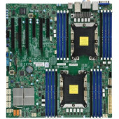 Supermicro X11DAi-N Workstation Motherboard - Intel Chipset - Socket P LGA-3647 - 1 x Bulk Pack - Extended ATX - 2 x Processor Support - 2 TB DDR4 SDRAM Maximum RAM - 2.67 GHz, 2.40 GHz, 2.13 GHz Memory Speed Supported - RDIMM, DIMM, LRDIMM - 16 x Memory 