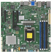 Supermicro X11SCZ-F Workstation Motherboard - Intel Chipset - Socket H4 LGA-1151 - 1 x Retail Pack - Micro ATX - 1 x Processor Support - 64 GB DDR4 SDRAM Maximum RAM - 2.67 GHz, 2.40 GHz, 2.13 GHz, 1.87 GHz, 1.60 GHz Memory Speed Supported - DIMM, UDIMM -