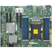 Supermicro X11SPH-NCTF Server Motherboard - Intel Chipset - Socket P LGA-3647 - 1 x Bulk Pack - ATX - 1 x Processor Support - 1 TB DDR4 SDRAM Maximum RAM - 2.67 GHz, 2.40 GHz, 2.13 GHz, 1.87 GHz, 1.60 GHz Memory Speed Supported - RDIMM, DIMM, LRDIMM - 8 x