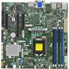 Supermicro X11SSZ-QF Desktop Motherboard - Intel Chipset - Socket H4 LGA-1151 - 64 GB DDR4 SDRAM Maximum RAM - DIMM, UDIMM - 4 x Memory Slots - Gigabit Ethernet - 2 x USB 3.0 Port - DVI - 4 x SATA Interfaces MBD-X11SSZ-QF-B