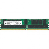 Micron 32GB DDR4 SDRAM Memory Module - For Server - 32 GB - DDR4-3200/PC4-25600 DDR4 SDRAM - 3200 MHz - CL22 - 1.20 V - ECC - Registered - 288-pin - DIMM - 3 Year Warranty MTA18ASF4G72PDZ-3G2E1