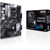 Asus Prime B550-PLUS Desktop Motherboard - AMD Chipset - Socket AM4 - 128 GB DDR4 SDRAM Maximum RAM - DIMM, UDIMM - 4 x Memory Slots - Gigabit Ethernet - 6 x USB 3.1 Port - HDMI - 1 x RJ-45 - 6 x SATA Interfaces PRIME B550-PLUS