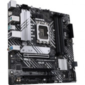 Asus Prime B660M-A D4 Desktop Motherboard - Intel Chipset - Socket LGA-1700 - Intel Optane Memory Ready - Micro ATX - Pentium Gold, Celeron, Core i5, Core i9, Core i3, Core i7 Processor Supported - 128 GB DDR4 SDRAM Maximum RAM - DIMM, UDIMM - 4 x Memory 