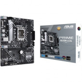 Asus Prime H610M-A D4-CSM Desktop Motherboard - Intel Chipset - Socket LGA-1700 - Micro ATX - Pentium Gold, Celeron, Core i5, Core i9, Core i3, Core i7 Processor Supported - 64 GB DDR4 SDRAM Maximum RAM - DIMM, UDIMM - 2 x Memory Slots - Gigabit Ethernet 
