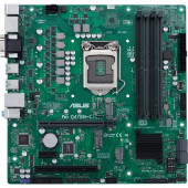 Asus Q470M-C/CSM Desktop Motherboard - Intel Chipset - Socket LGA-1200 - 128 GB DDR4 SDRAM Maximum RAM - DIMM, UDIMM - 4 x Memory Slots - Gigabit Ethernet - 4 x USB 3.1 Port - HDMI - 1 x RJ-45 - 6 x SATA Interfaces PRO Q470M-C/CSM
