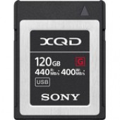 Sony 120 GB XQD - 440 MB/s Read - 400 MB/s Write - 5 Year Warranty - TAA Compliance QDG120F/J