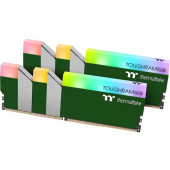 Thermaltake TOUGHRAM RGB Memory DDR4 3600MHz 16GB (8GB x2)-Racing Green - For Motherboard - 16 GB (2 x 8GB) - DDR4-3600/PC4-28800 DDR4 SDRAM - 3600 MHz - CL18 - 1.35 V - 288-pin - DIMM - Lifetime Warranty RG28D408GX2-3600C18A