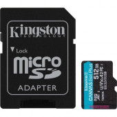Kingston Canvas Go! Plus 512 GB Class 10/UHS-I (U3) microSDXC - 170 MB/s Read - 90 MB/s Write - Lifetime Warranty SDCG3/512GB