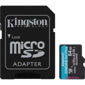 Kingston Canvas Go! Plus 64 GB Class 10/UHS-I (U3) microSDXC - 170 MB/s Read - 70 MB/s Write SDCG3/64GB
