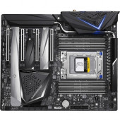 Gigabyte TRX40 DESIGNARE Desktop Motherboard - AMD Chipset - Socket sTRX4 - 256 GB DDR4 SDRAM Maximum RAM - DIMM, UDIMM - 8 x Memory Slots - Gigabit Ethernet - Wireless LAN - IEEE 802.11 a/b/g/n/ac/ax - 5 x USB 3.1 Port - 2 x RJ-45 - 8 x SATA Interfaces T