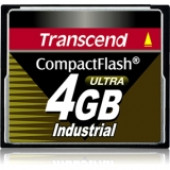 Transcend 4GB Ultra Speed Industrial Compact Flash (CF) Card - 4 GB - RoHS Compliance TS4GCF100I