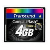 Transcend 4GB CompactFlash Card - 300x - 4 GB - RoHS Compliance TS4GCF300