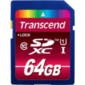 Transcend 64 GB SDXC - Class 10/UHS-I - 1 Card - RoHS Compliance TS64GSDXC10U1