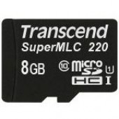 Transcend 8 GB microSDHC - Class 10/UHS-I (U1) - 95 MB/s Read - 75 MB/s Write1 Pack TS8GUSD220I