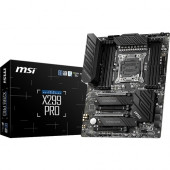 Micro-Star International  MSI X299 Desktop Motherboard - Intel Chipset - Socket R4 LGA-2066 - 256 GB DDR4 SDRAM Maximum RAM - UDIMM, DIMM - 8 x Memory Slots - Gigabit Ethernet - 2 x RJ-45 - 6 x SATA Interfaces X299PRO