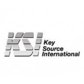 Key Source International Inc KSI, BLACK 104 USB KEYBOARD, FULL SILICONE COVER, DUAL FREQUENCY PROX KSI-2000 SX HFFFB-21