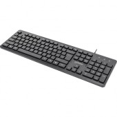 Manhattan Wired Office Keyboard - Cable Connectivity - USB Type A Interface - 104 Key - PC - Black 180689