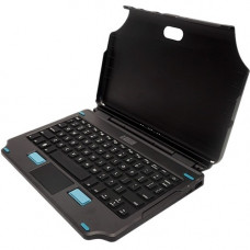 Gamber-Johnson 2-in-1 Attachable Keyboard for the Samsung Galaxy Tab Active Pro Tablet - Docking Connectivity - Pogo Pin Interface - Rugged - English (US) - Tablet - TouchPad - Industrial Silicon Rubber Keyswitch 7160-1450-00